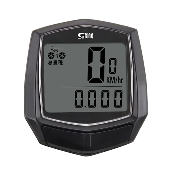 Trådlös Cykeldator LCD Hastighetsmätare Odometer - ABS