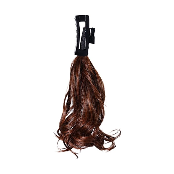 Hår extensions klo klämma hästsvans extensions kort falsk hästsvans T light brown 1pcs
