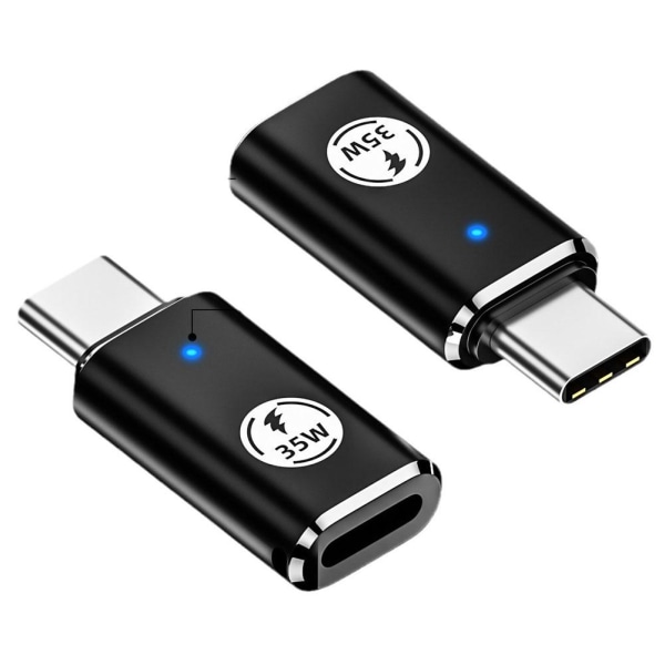 8 PIN DATA till USB C Typ C Laddningsadapter för Smart Phone iPh black 35w