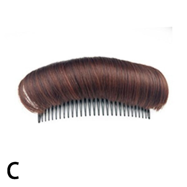 Magisk osynlig hårvolymökning bulle maker fluffig puff svamp dark brown 10cm