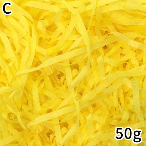 Flerfärgat Regnbågs Påskgräs, Återvinningsbart Strimlat Pappersgräs, 6 C 1pcs