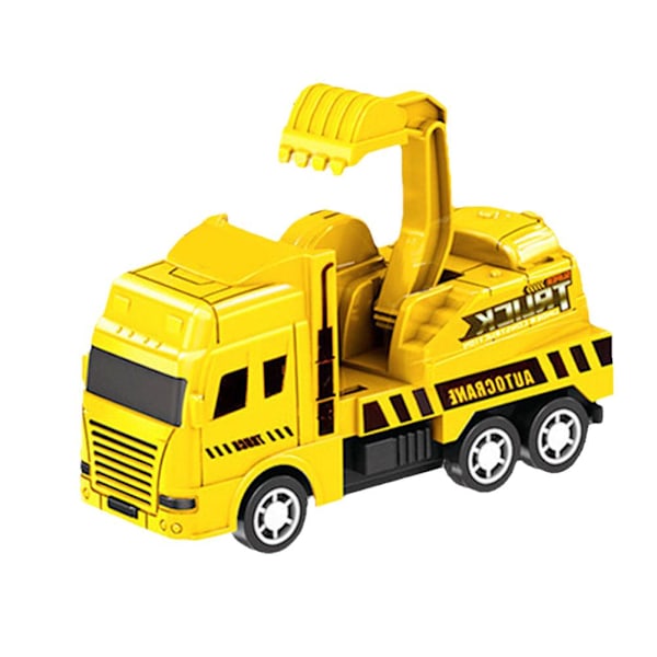 Bil Metall Diecast Present Leksak Fordon Pull Back Barn yellow D one-size