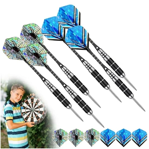 Dartpilar med ståltipp, stålskaft, professionellt set X1 ■н ✨; Y2