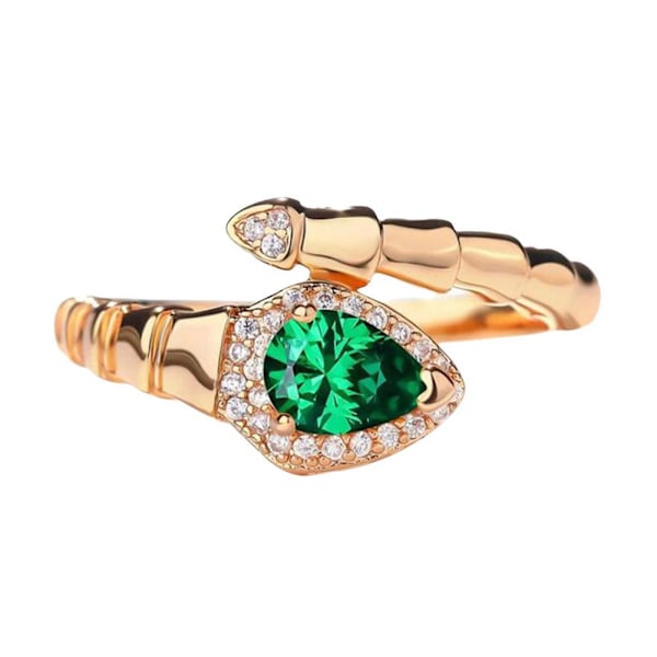 Orm Drop Ring Dam Mode Vattenring Fri Storlek Mångsidig Ri Green 1pcs