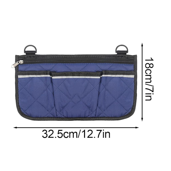 Rullstol Sidoväska Portabel Armstödsficka Organizer Hängande Väska Stor Förvaringskapacitet L8d8 red One size