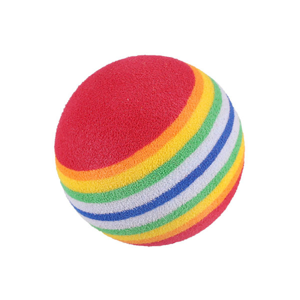 1-50X kvalitetsskumsvamp Träningsgolfbollar Elastisk mjuk Indoo rainbow4 one-size 50pcs