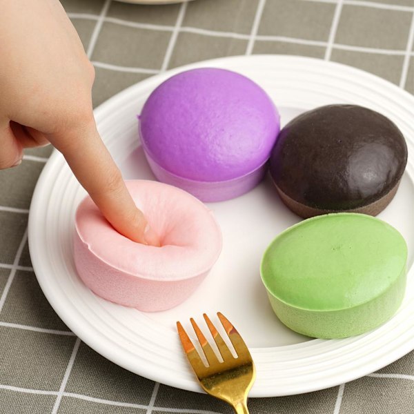 Mjuk Kakpressande Squishy Bröd Leksak Långsam Återhämtning Dekompression purlpe one-size