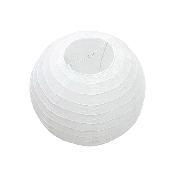 M/M papperslyktor Runt vitt papper Ljus nyans Lykta Stor C white 30cm