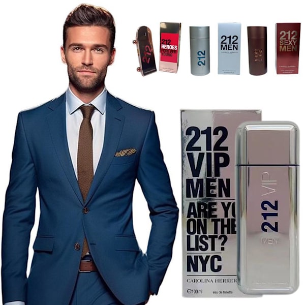 212 Sexy Men av Carolina Herrera Eau De Toilette Natural-Spray 80ml/100ml~ A 80ml