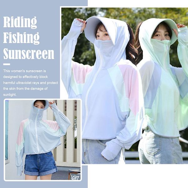 Kvinnor Solskyddskläder Cool med Cap Uv Protection Cyclin white onesize