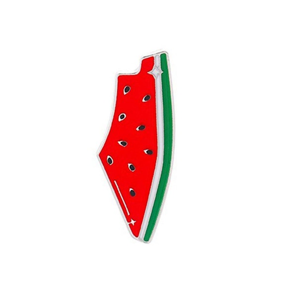 Vattenmelonsemalj-nål, Vattenmelonsemalj-nål Palestina Brosch Pi style2 One size 2pcs
