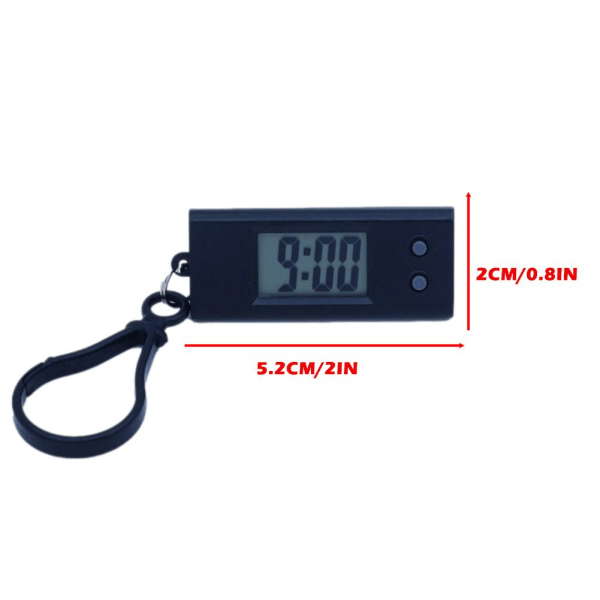Silent ABS Digital Electronic Clock Student Exam Study Library P Black One-size