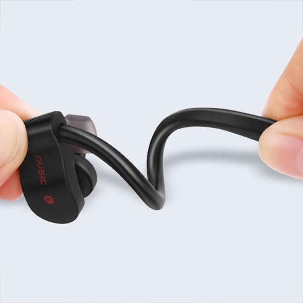 56S Bluetooth trådlösa hörlurar sportlöpning öronsnäckor hand- black one-size