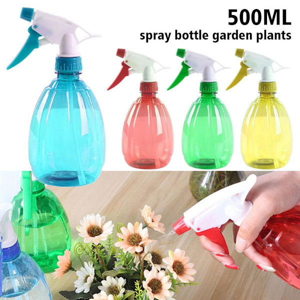 500ML Frisör Sprayflaska Salong Barberare Trädgårdsväxter Hår Vatten Mist BÄST yellow one-size