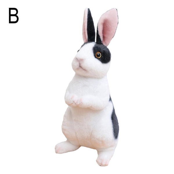 Simulering Kawaii Long Ears Realistic Rabbit Plyschleksak Djur St brown 24cm