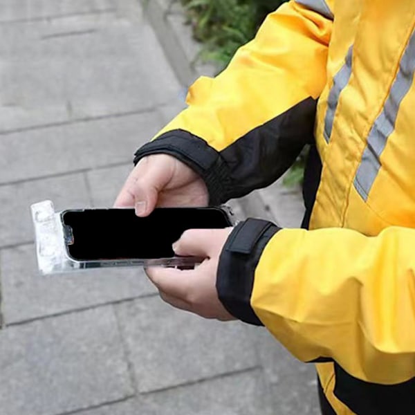 Motorcykel Styret Väska Telefonhållare Vattentät Klar Telefonficka
