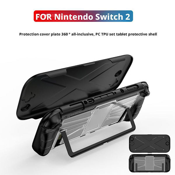 Lämplig för Switch 2 Spelkonsol Skyddsfodral Anti All Fall Inclusive H8V6 white 1pcs