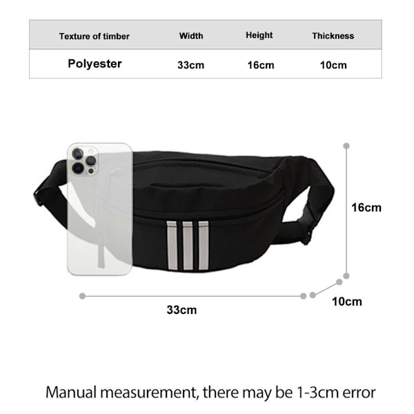 Ins Style Nischdesign Bröstväska Herr Messenger Bag Dam Midja Fritid Japanskt Märke J7R3 White One size