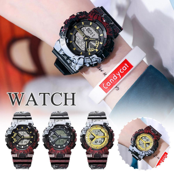 Fashion Children's Electronic Luminous Watch LED Watch Student W C One size