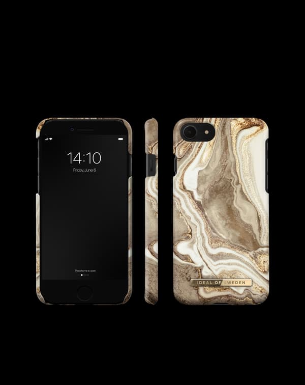 Printed Case iPhone 8 / 7 / 6 / 6S / SE Golden Sand Marble Beige