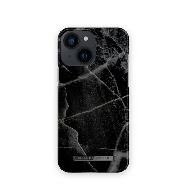 Printed Case iPhone 13 Mini Black Thunder Marble Black