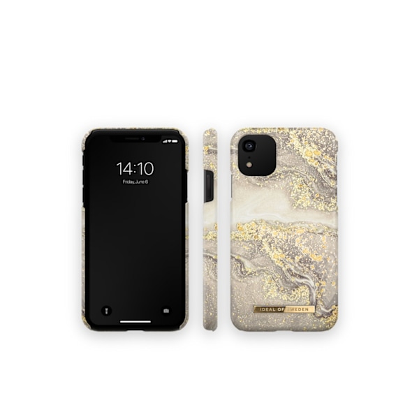Printed Case iPhone 11 / XR Sparkle Greige Marble Grey
