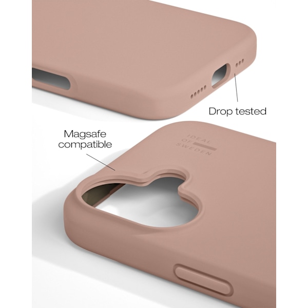 Silicone Case MagSafe iPhone 16 Blush Pink
