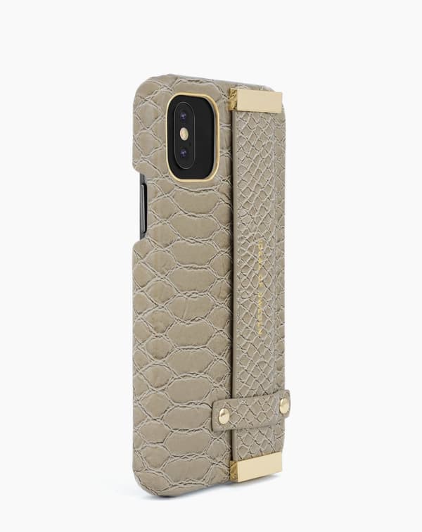 Statement Case iPhone 11 Pro / XS / X Arizona Snake strp Beige