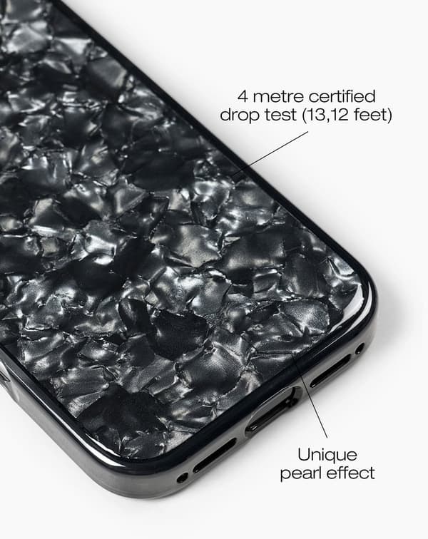 Pearlised Case iPhone 17 Black Svart