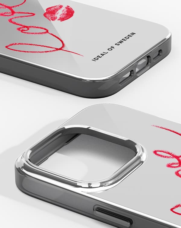 Mirror Case iPhone 15 Pro Mirror Love Edition Röd
