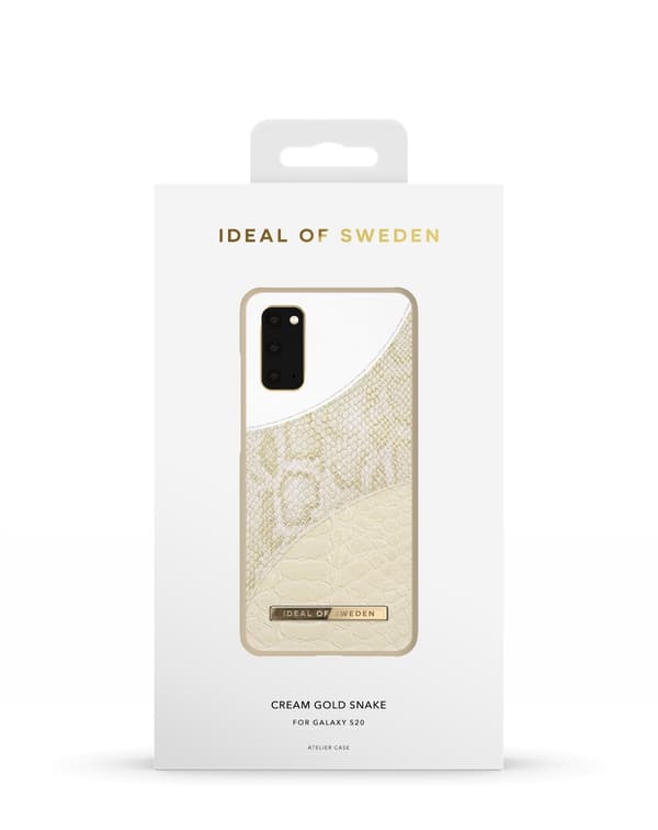 Atelier Case Galaxy S20 Cream Gold Snake Beige