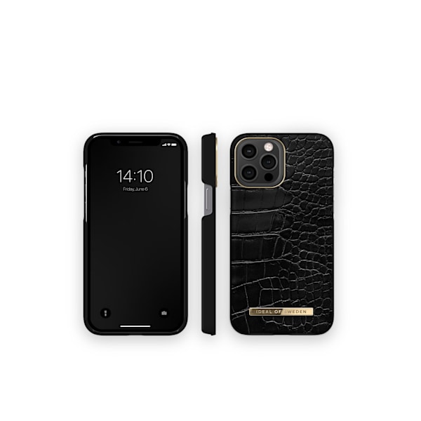 Atelier Case iPhone 12 Pro Max / 13 Pro Max Neo Noir Croco Black