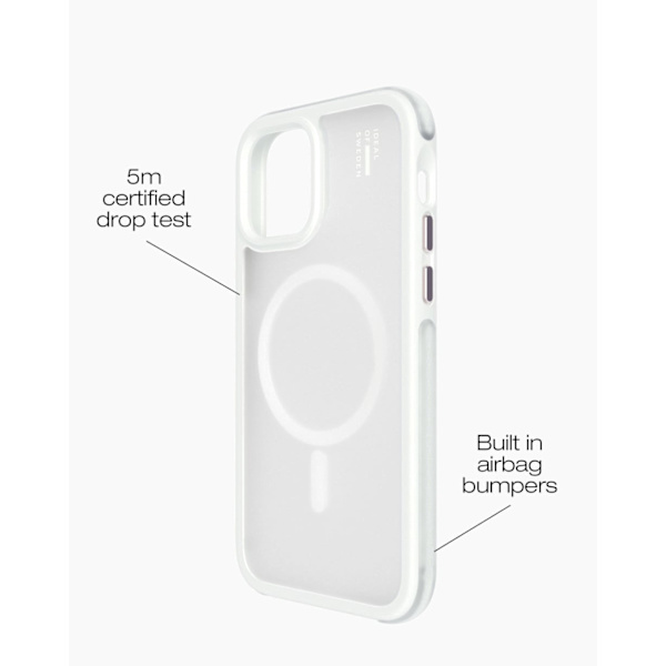 Ideal Bumper Case MagSafe iPhone 12 / 12 Pro Cloudy White Vit