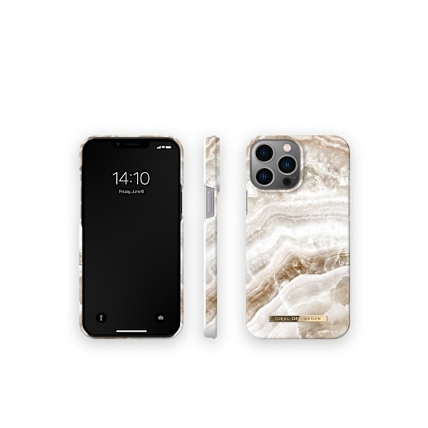 Printed Case iPhone 12 Pro Max / 13 Pro Max Clear Quartz Brown