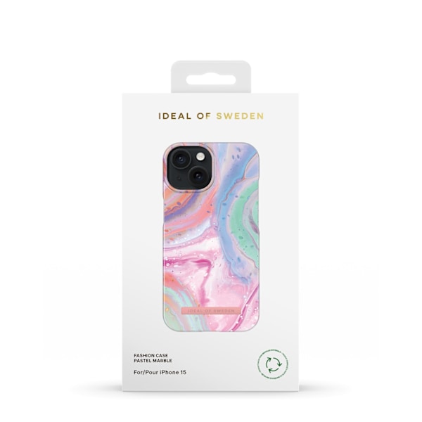 Printed Case iPhone 15 Pastel Marble