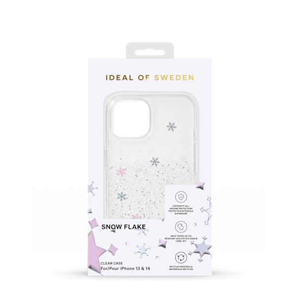 Clear Case iPhone 13 / 14 Snowflake Silver