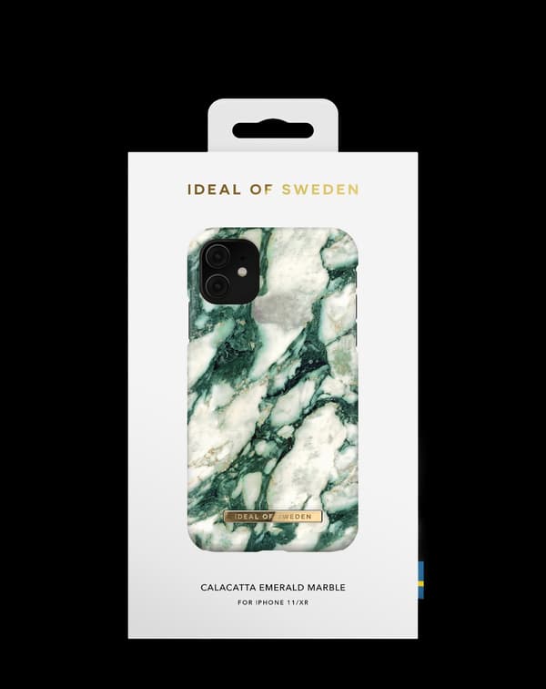 Printed Case iPhone 11 / XR Calacatta Emerald Marble Green
