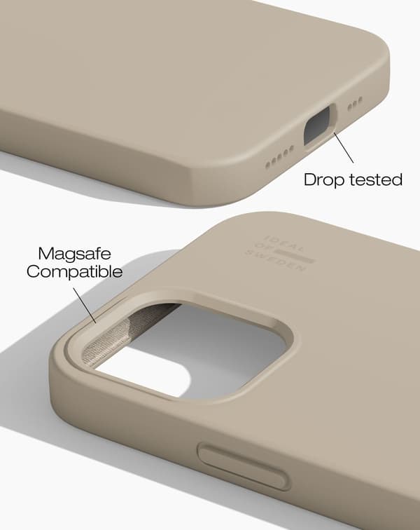 Silicone Case MagSafe iPhone 12 / 12 Pro Perfect Beige Beige