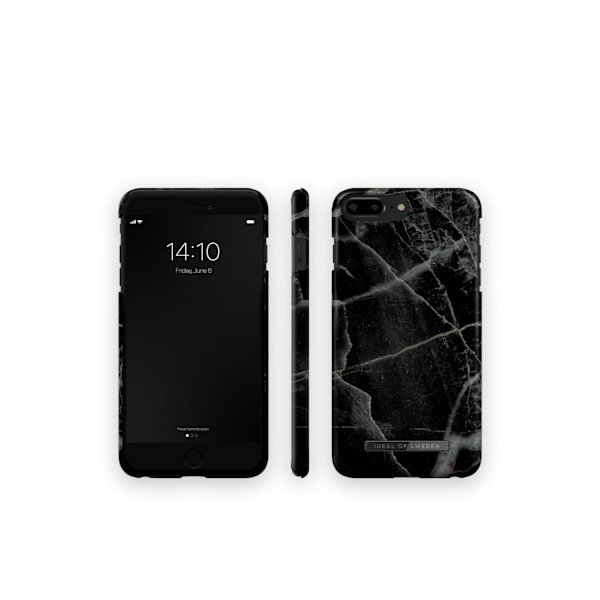 Printed Case iPhone 8 / 7 / 6 / 6S Plus Black Thunder Marble