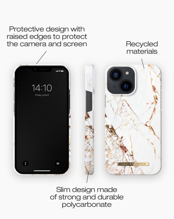 Printed Case iPhone 13 Mini Carrara Gold Gold