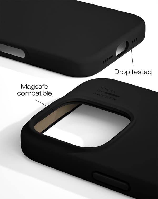 Silicone Case MagSafe iPhone 16 Pro Black Svart