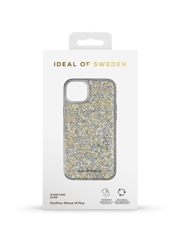 Clear Case iPhone 15 Plus Glam Gold