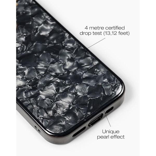 Pearlised Case iPhone 15 Pro Black Svart