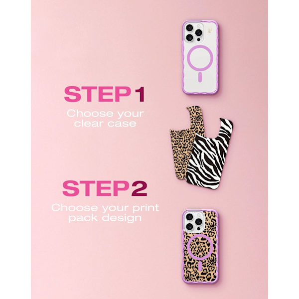 Print Pack iPhone 12 Pro Max / 13 Pro Max / 14 Pro Max / 15 Pro Max / 16 Pro Max Bow Fever Silver
