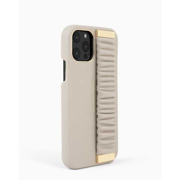 Statement Case iPhone 12 / 12 Pro Ruffle Cream Top Handle Black