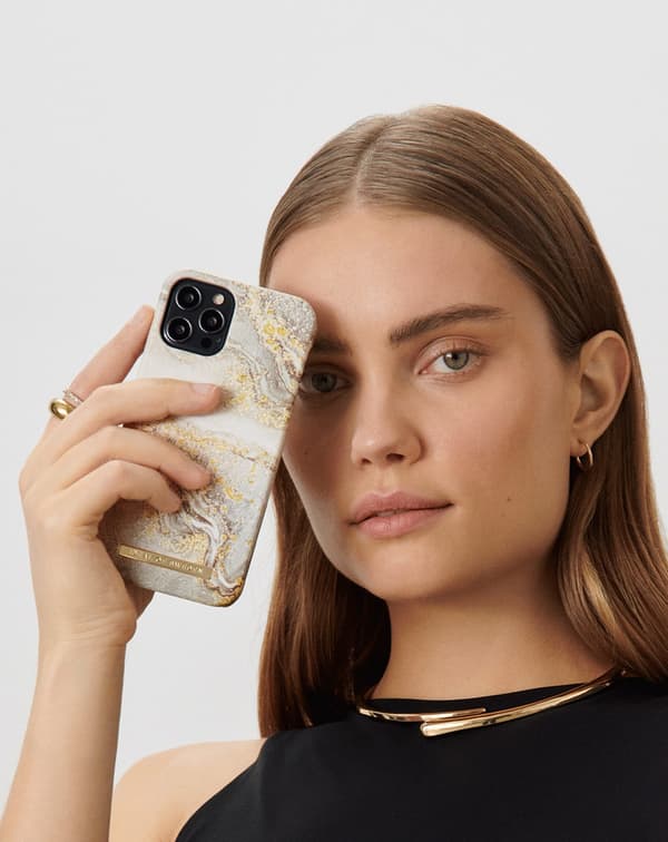 Printed Case iPhone 11 Pro / XS / X Sparkle Greige Marble Grey