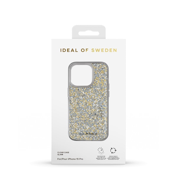Clear Case iPhone 15 Pro Glam Guld