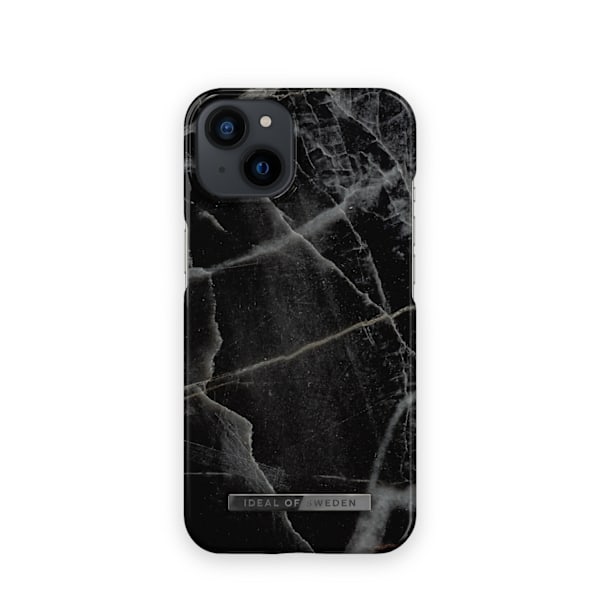 Printed Case iPhone 13 Black Thunder Marble Black