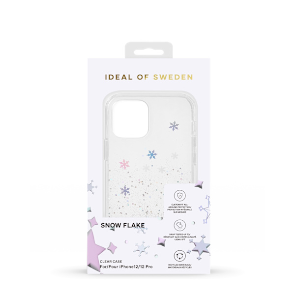 Clear Case iPhone 12 / 12 Pro Snowflake Silver