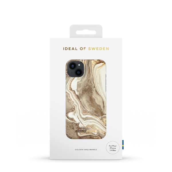 Printed Case iPhone 14 Plus Golden Sand Marble Beige